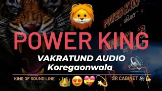 🦁_POWER KING_🦁 ||💥👑 VAKRATUND AUDIO Koregaonwala 💥||song #SATARWALA