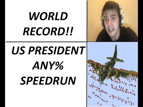 minecraft us president any% speedrun world record (check description)