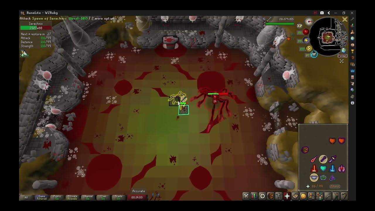 The Blood Moon set at Sarachnis is very strong OSRS YouTube