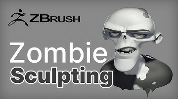 Zombie sculpting in Zbrush. Video process