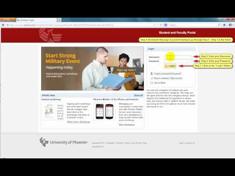 How to find and login to the UOP Student Website