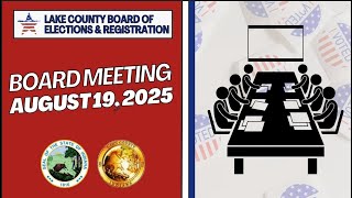 August 19 2025 Board Meeting