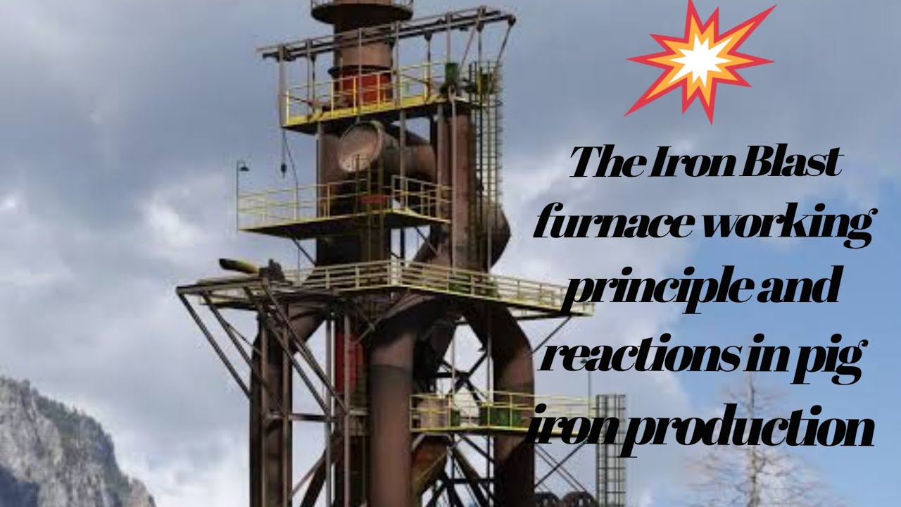 The Iron Blast Furnace Working Principle And Reactions In Pig Iron Production.