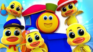 five little ducks bob the train nursery rhymes for babies