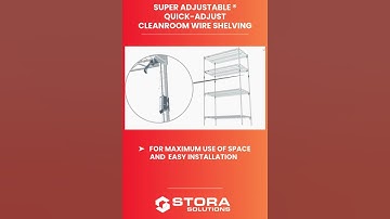 Super Erecta cleanroom quick-adjust wire shelving