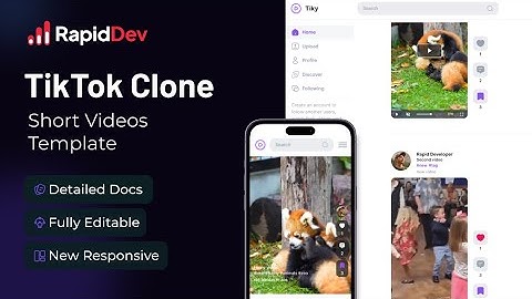 TikTok Clone Template - Build Your Own Viral Trends App!