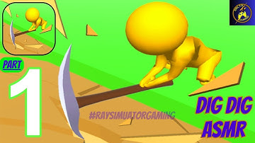 Dig Dig ASMR - Gameplay Stickman Dig Deep Idle #DAY1 (iOS, Android)