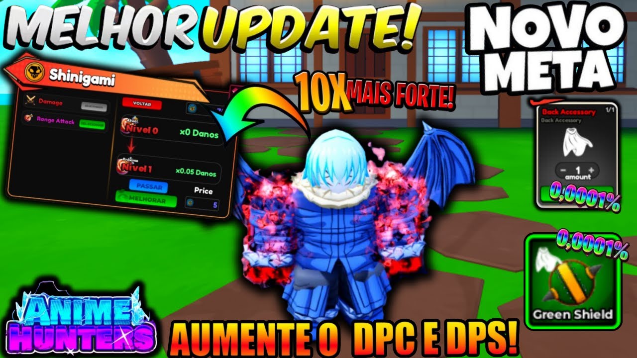 NOVOS ACESSORIOS ADICIONADOS SAIBA COMO FARMAR 100x MAIS FORTE NO ANIME HUNTERS 