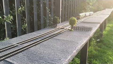 Oo gauge layout running session