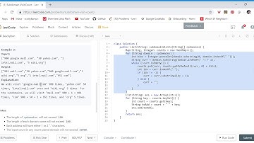 Subdomain Visit Count