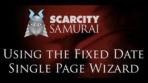 Using the Fixed Date Single Page Campaign Wizard in Scarcity Samurai
