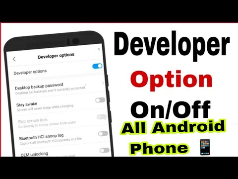 How to Enable Developer Options on All Android phone & Turn Off Developer Options online tips bd