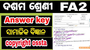 samajika bigyana fa2 exam answer key class10 // copyright ossta // History geography fa2 questions
