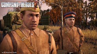 Company of Heroes 2 - Soviet Campaign walkthrough - Hard - Mission 2 Scorched Earth screenshot 4