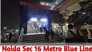 Noida sector 16 Metro Station Blue Line