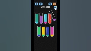 Water Color Sort Level 6232 Gameplay Solution