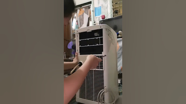 How to clean & open portable ac