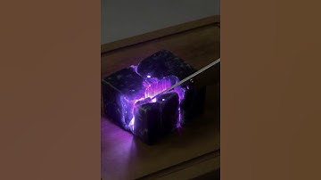 Satisfying Knife Cutting a Minecraft Crying Obsidian Block 💜