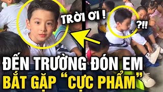 Đi ĐÓN EM ở trường mẫu giáo, cô gái RUNG RINH khi bắt gặp NHAN SẮC CỰC PHẨM | Tin 3 Phút screenshot 4