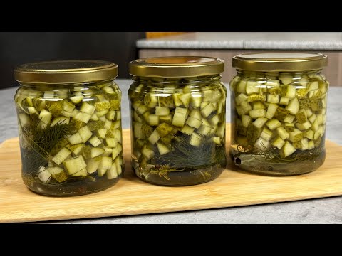 Переросшие огурцы...Не спешите выбрасывать! Заготовка на зиму для оливье, винегрета или рассольника!