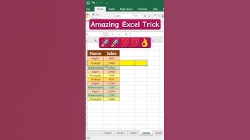 SUMIF function in Ms excel #excel #exceltips #tutorial