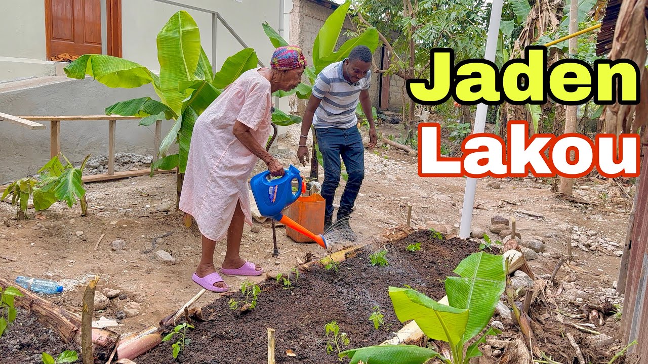 Vin gade yon Bèl Jaden AgroBaz fè pou Miss Rosa