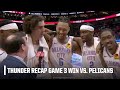 Josh Giddey &amp; OKC Thunder talk Game 3 win vs. Pelicans | NBA on ESPN