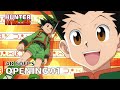 Hunter x hunter 2011  opening v1 departure 4k 60fps creditless  cc