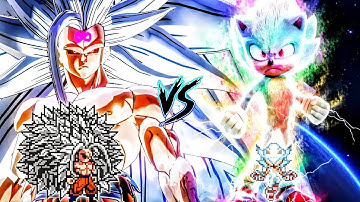Goku SSJ Infinity Ultra Instinct (New) VS Sonic Chaos OP (all form) in Jump Force Mugen