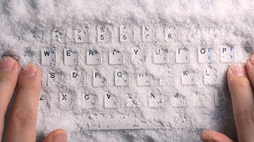 ASMR | Not AI. Just Snow Keyboard Sounds ❄️