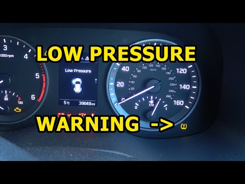 How to reset the tire/tyre Pressure Warning Light on a Hyundai
