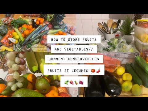 Vidéo: Comment Bien Conserver Les Fruits