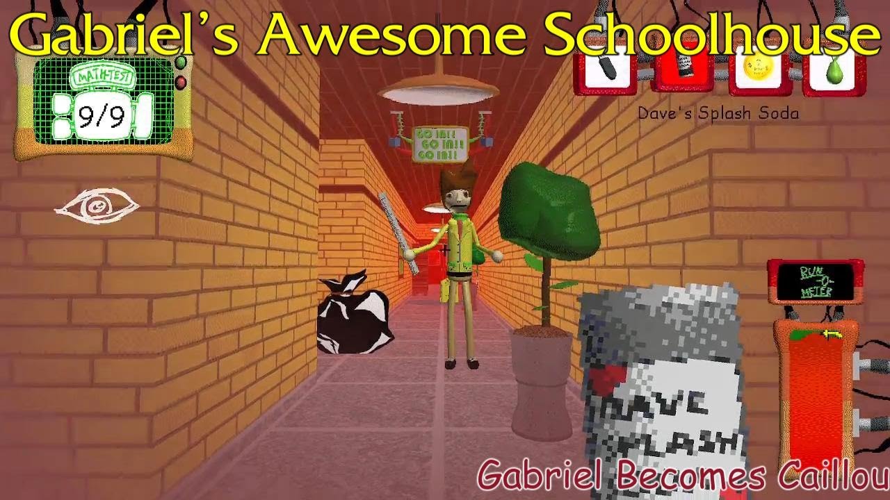 Gabriel's Awesome Schoolhouse (GASH) - Part 3: Gabriel Becomes Caillou (Hard Ending)
