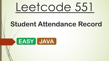 Leetcode 551 Student Attendance Record I (Java)