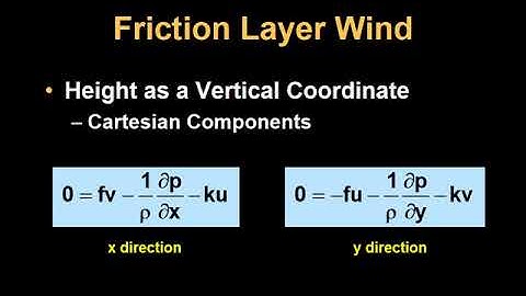 ATSC 210 Balanced  Flow Part 7. - Friction Layer Wind