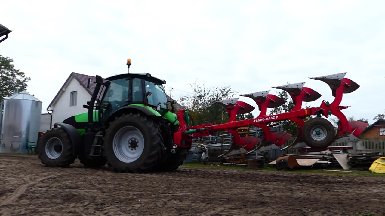 ☆Zimowa orka 2017☆ Deutz Fahr Agrotron m610 & Agro-Masz PO4㋡Agro Kuzyni㋡