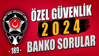 Özel Güvenlik 2024 Sınav Soruları Özel Üvenlik Inav I