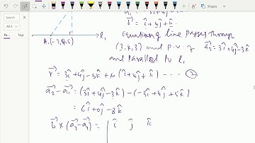 Vectors : - ( Shortest distance between two parallel lines ; Solving problem ) - 103.