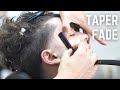 Skin Taper Fade Haircut Messy Top Barber Tutorial