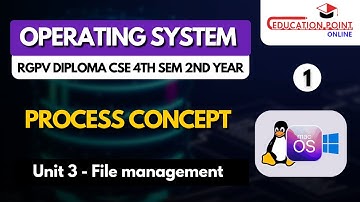 Process Concept | Operating Systems RGPV Diploma CSE/IT 4th Sem 2nd Year