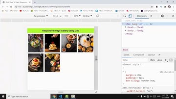 Responsive Image Gallery using Grid , HTML5 and CSS3 | Image Gallery | Web Development Videos