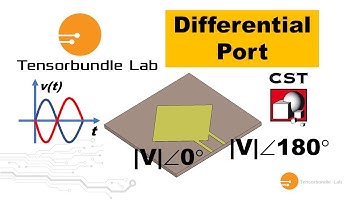 CST Tutorial: Differential port feeding