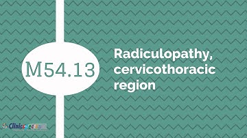 ICD 10 Codes for Radiculopathy Primary