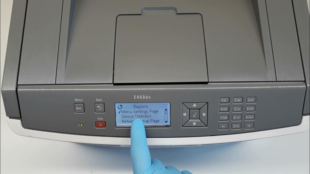 HOW TO PRINT SELF TEST PAGE ON LEXMARK E460DN YouTube