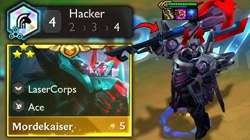 I GOT 4 HACKER INTO A 3 STAR MORDEKAISER | Teamfight tactics TFT