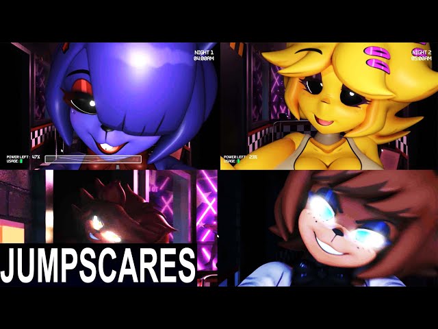 Five Nights in Anime 3D - All Jumpscares & Extras 
