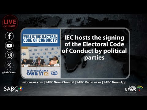 IEC hosts the signing of the Electoral Code of Conduct by political parties