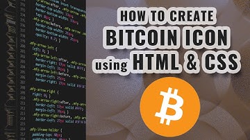 How To Make Bitcoin Icon Using HTML and CSS - Pure CSS Logo - TianDev