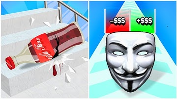 Mask Evolution 3D vs Fragile Roll 3D - Gameplay Walkthrough (NO ADS, Max Level) All Math Games 
