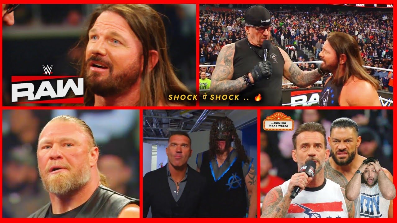 Ye Kya Hua 🫨 AJ - Taker Shock! Brock Open Challenge, Punk vs Roman – RAW Highlights